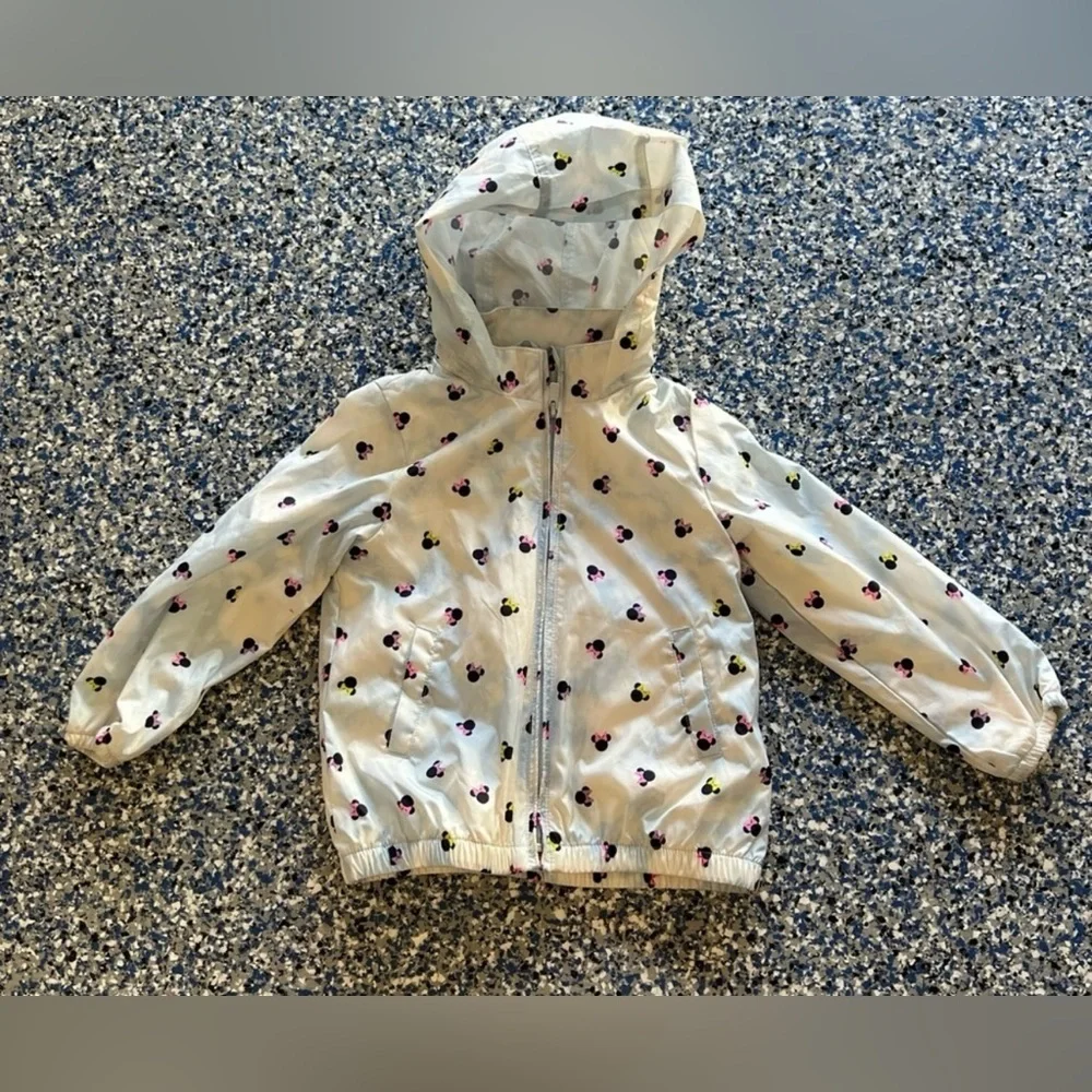 Gap x Disney Minnie Mouse  girl rain jacket size 2 year